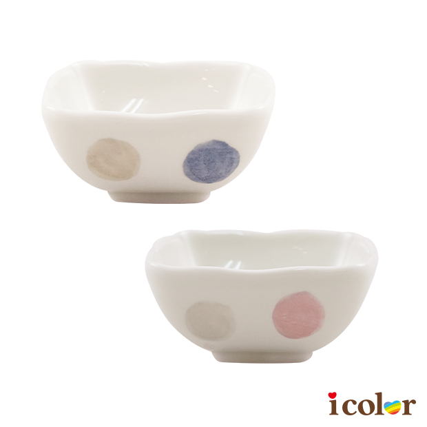 大玉方形陶瓷鉢(8cm)