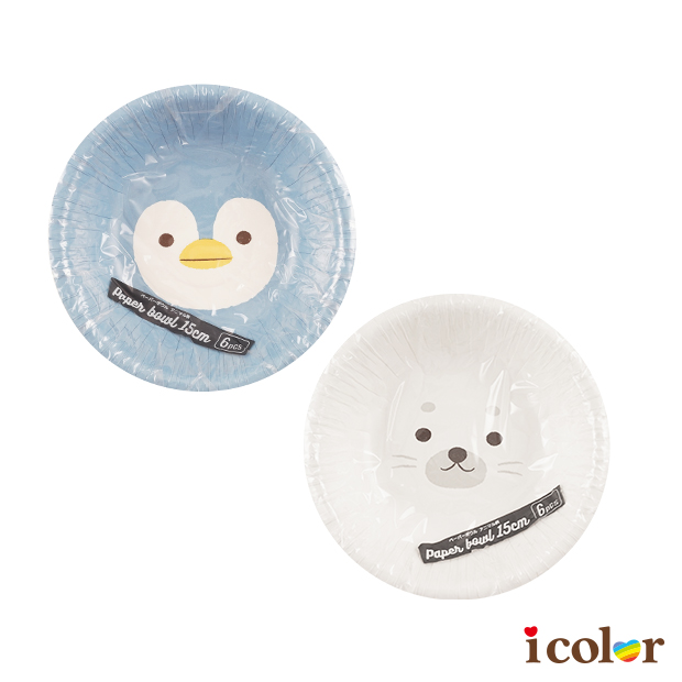 動物免洗紙盤(6入)