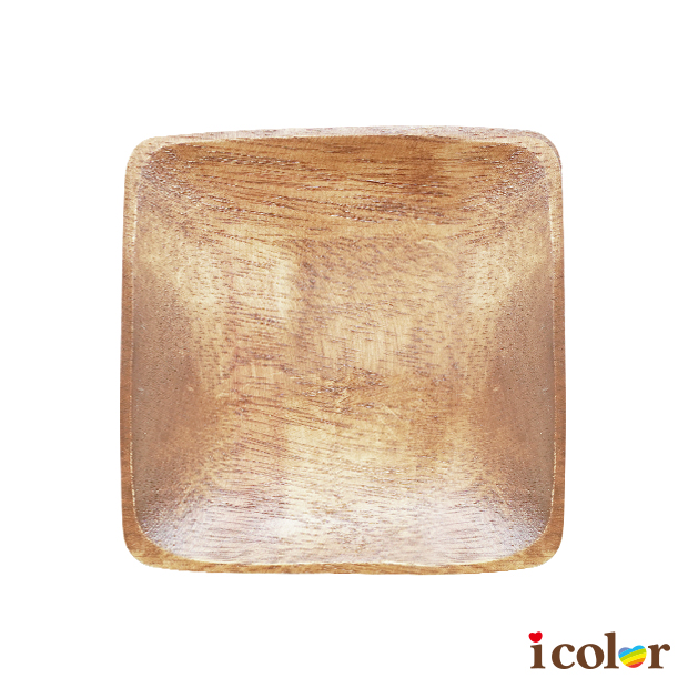 天然素材方形餐盤(12.5cm)