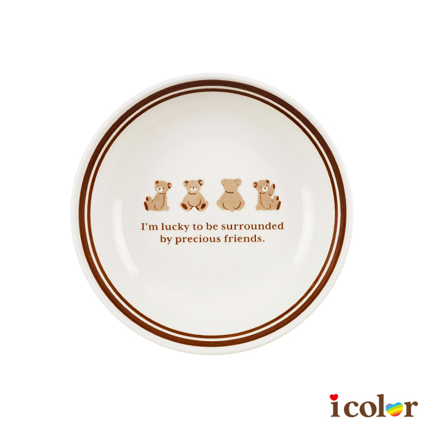 halo熊熊陶瓷盤(17.5cm)