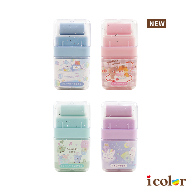 可愛動物滾輪橡皮擦