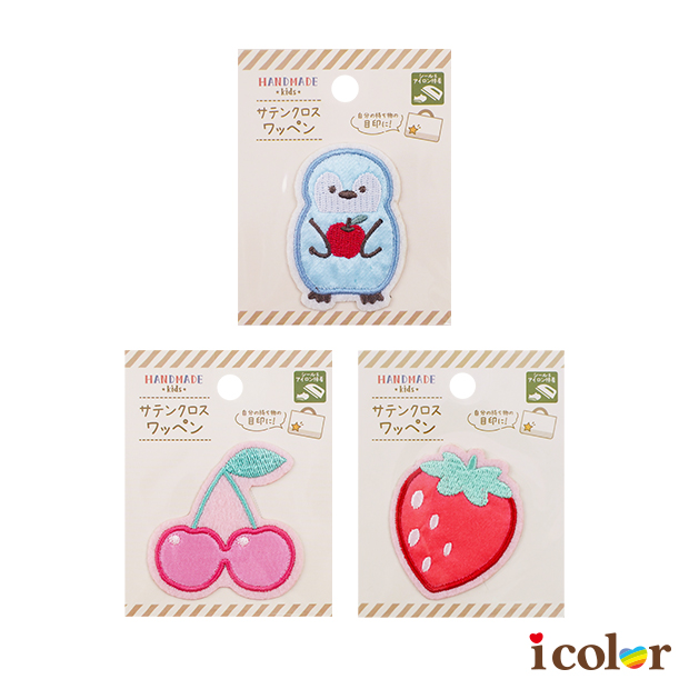 水果&企鵝刺繡熨燙貼布