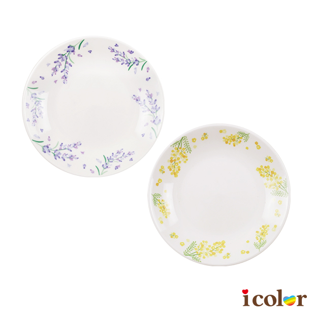 花草陶瓷盤(13cm)