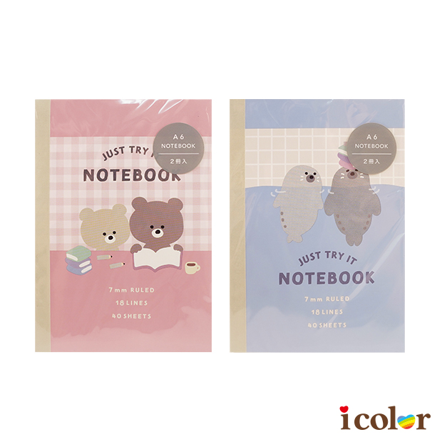 熊熊&海豹筆記本(A6)