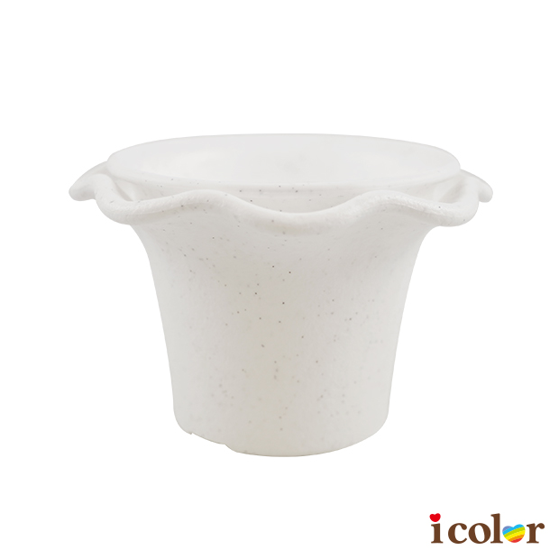 迷你花瓣型盆栽組(白)