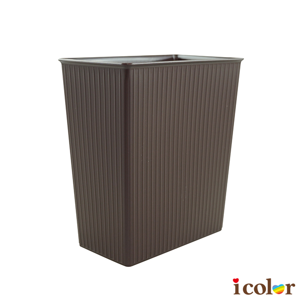 方形垃圾桶-咖啡色(2.8L)