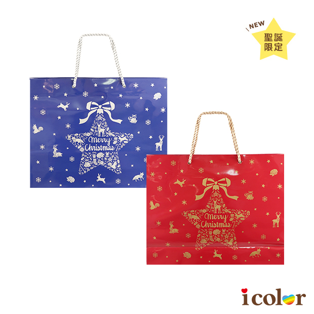 聖誕森林動物手提紙袋(M)
