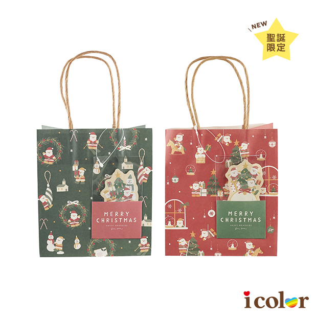 聖誕付留言卡手提紙袋