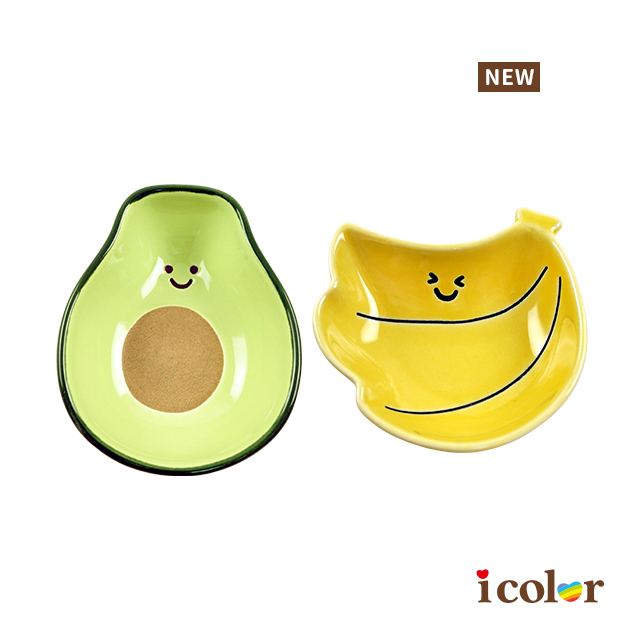 酪梨&香蕉造型陶缽
