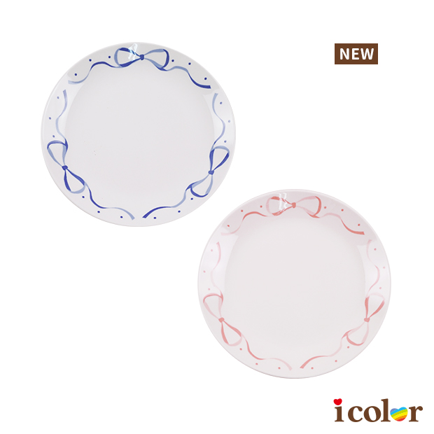 蝴蝶結陶瓷盤(16.5cm)