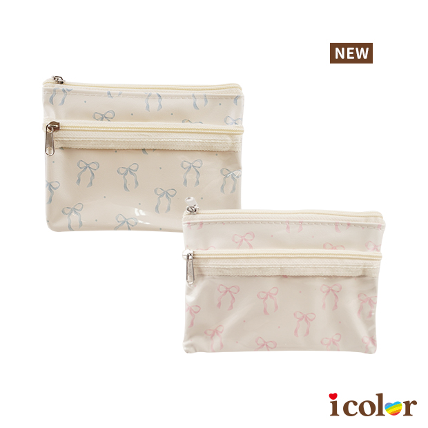 蝴蝶結雙層化妝包