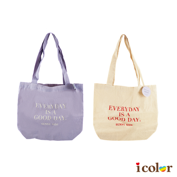 英字棉質購物袋