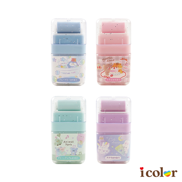 可愛動物滾輪橡皮擦