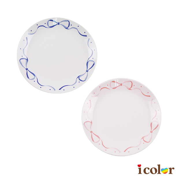 蝴蝶結陶瓷盤(16.5cm)