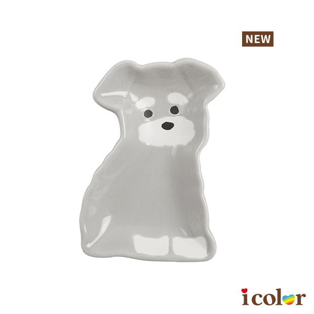 雪納瑞造型迷你陶碟