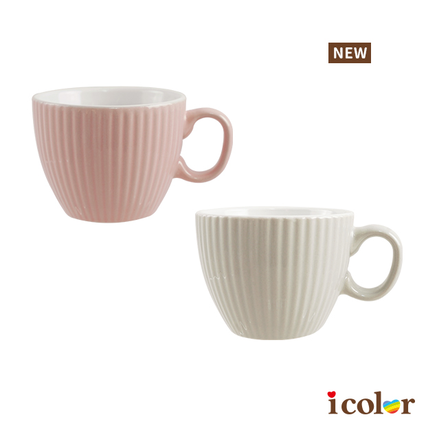 線條染陶器馬克杯(230ml)