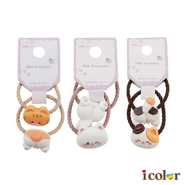 貓臉&尾巴髮束(2入)