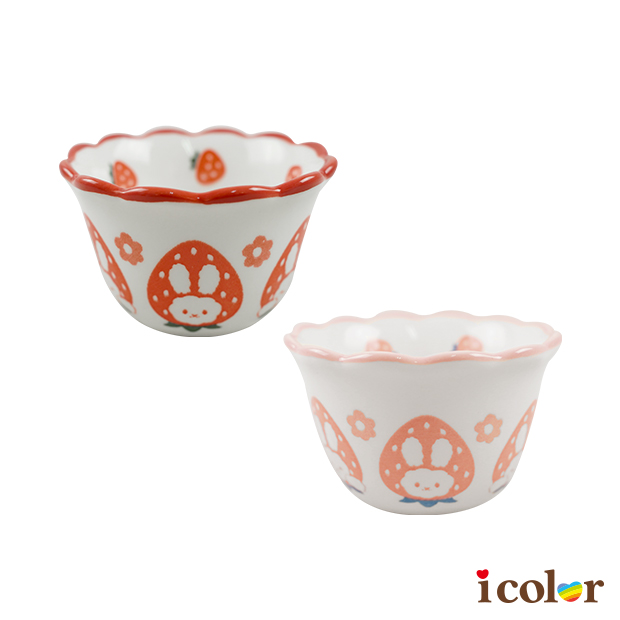 草莓兔迷你陶缽(8cm)