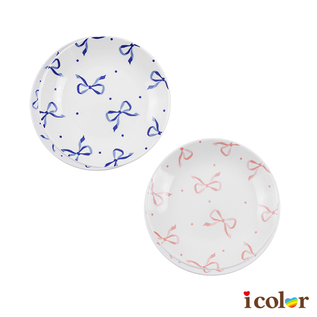 蝴蝶結陶瓷盤(13cm)