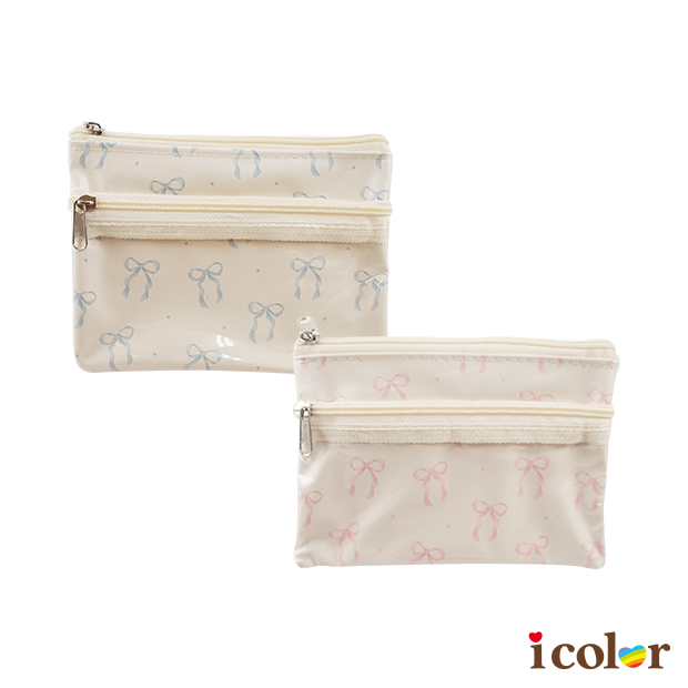 蝴蝶結雙層化妝包