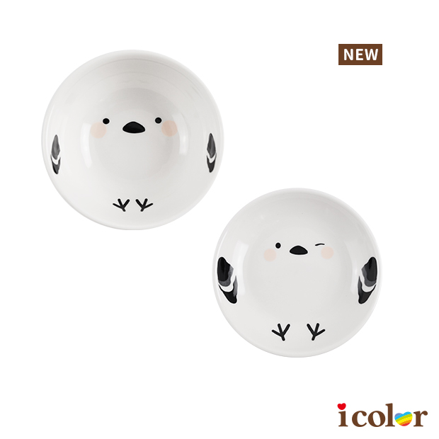 長尾山雀迷你陶瓷缽(盤)