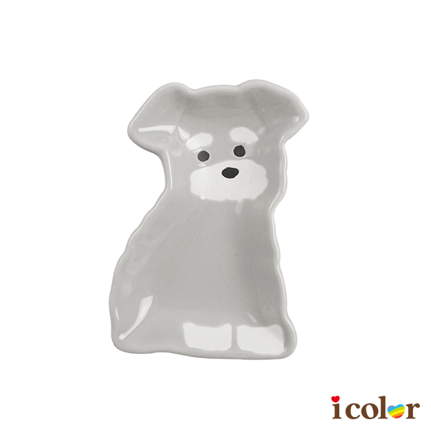 雪納瑞造型迷你陶碟