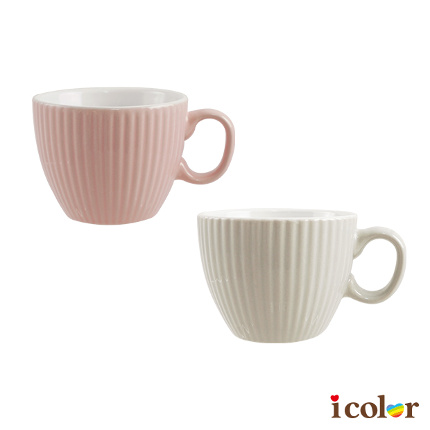 線條染陶器馬克杯(230ml)